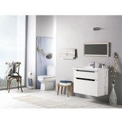 Resim TURKUAZ Cerastyle Frame Etajer Uyumlu Damlalıklı Lavabo 60*45 Cm 