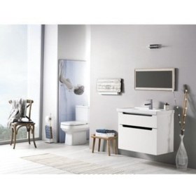 Resim TURKUAZ Cerastyle Frame Etajer Uyumlu Damlalıklı Lavabo 60*45 Cm 