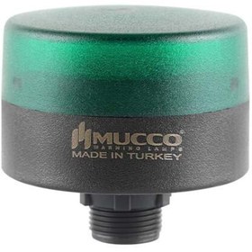 Resim MUCCO Snt-s715-sb Somun Sabit-buzzer Ledli Mini Tepe Lambası 24v-yeşil 