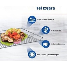 Resim Fırın Tel Izgara, Profilo İle Uyumlu 465x375 Mm 