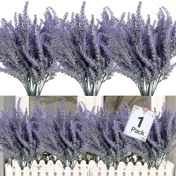 Resim 3'lü paket Yapay Lavanta Sürülebilir Buğday Başak Buketi, Mutfak Masası Dekorasyonu İçin Plastik Sahte Bitkiler, Art Deco Stili, Açık Hava Bahçe Düğün Düzenlemeleri İçin İdeal, Şükran Günü, Sevgililer Günü, Ramazan, Anneler Günü, Mezuniyet İçin Mükemmel 