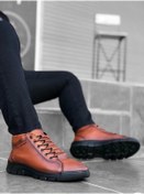 Resim Ba0213 Gizli Bağcıklı Hakiki Deri Taba Erkek Yarım Bilek Bot Çok Renkli 