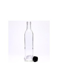 Resim Zeytinyağı Şişesi Yağdanlık Sosluk Sirkelik 500 Ml Şeffaf Marasca 