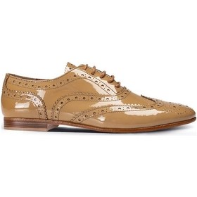 Resim Deery Hakiki Rugan Vizon Rengi Loafer Kadın Ayakkabı Vizon 