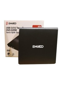 Resim Enkado Ekd-udvd120 Type-c / Usb 3.0 Dvd-r/cd-r/rw/ Dvd-rw Ultra Slim Harici Optik Yazıcı Siyah 