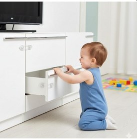 Resim Emt Pazarlama 2'li Mini Çocuk Güvenlik Kilidi Beyaz 