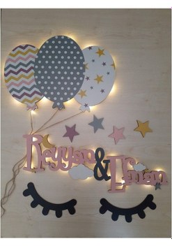 Ahşap İsme Özel Mini Kutu Beyaz