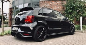 Resim Vw Polo 6C/6R Arka Tampon Splitteri/Flap Plastik Mat Siyah 2011- 