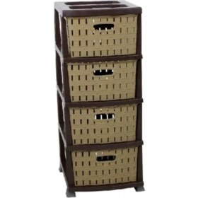 Resim Plastik Bambu Komidin (4 Çekmeceli Sebzelik) Çölbeji 