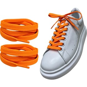 Resim Palwin Exclusive 120 cm Ayakkabı Bağcığı, Yassı Çift Katmanlı Örgülü Nike Adidas Vans Için Bağcık 