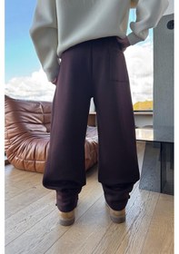 Resim Basic Ayarlanabilir Paça Eşofman Altı Kahverengi Kahverengi 