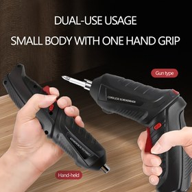 Resim Çok Fonksiyonlu Elektrikli Tornavida, 2 Uçlu, Yüksek Kaliteli Lityum Pil, Karanlık Ortamlar İçin LED Işık, Yükseltilmiş Tork, Hızlı Dönen Tornalar, Ergonomik Sap ve Tek Elde Tutma - DIY Projeleri ve Profesyonel Kullanım İçin İdeal, Çalışma İçin Tornavida 