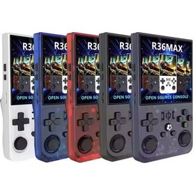 Resim R36 Max Retro Modern Oyun Konsolu Akos İşletim Sistemli 21.000 Oyunlu 4 İnç Çanta li 