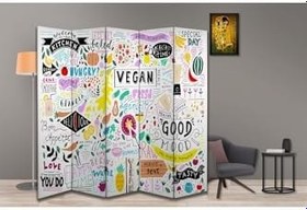 Resim Yaşam Temalı Özel Tasarım Paravan Room Divider PRV1208, 180 x 180 