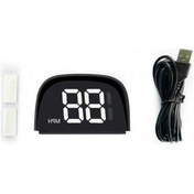 Resim Fortunelane Araba Genel Gps/siyah Işık Hız Gösterici Usb Beslemeli Mph Mil Versiyonu 