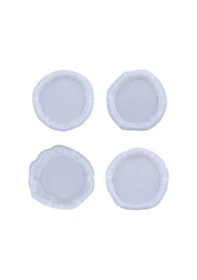 Resim Epoksi Büyük Kristal Köşeli Bardak Altlığı 4 Lü Set 