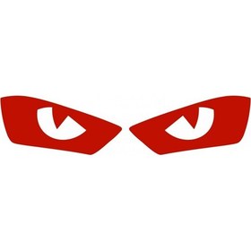 Resim R25 Far Filmi Gözlü Model Kırmızı Sticker - Etiket 