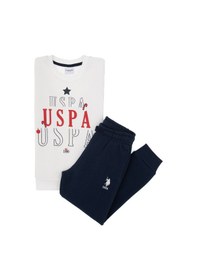 Resim U.s. Polo Assn. Erkek Çocuk Beyaz Pijama Takım 50319068-vr013 Beyaz 