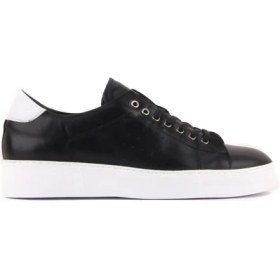 Resim Sail Lakers - Siyah Deri Bağcıklı Erkek Sneaker 
