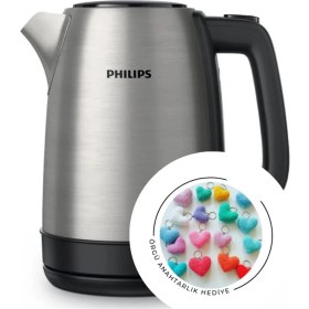 Resim Gri Günlük Koleksiyon Elektrikli Su Isıtıcı ve Kettle, Pratik Kullanım 