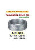 Resim Paslanmaz Çelik Tel Bükülür Tel Uzunluk Seçiniz Maymuncuk Olta Mz 1.5 Mm 5 Metre 