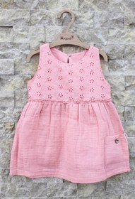 Resim Bibaby Biorganic Tıny Daıms Kız Bebek Elbise 76031 Pembe 