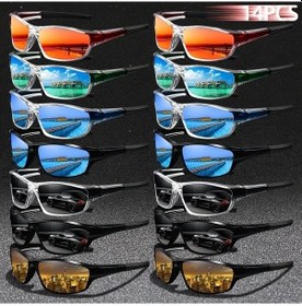 Resim Fastbuy 14 Adet Wangxi Vintage Bisiklet Balıkçılık Koşu Gözlüğü, Erkek Kadın Unisex Altın, 14 Parça Güneş Gözlüğü, Kamp Altın 