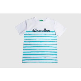 Resim United Colors Of Benetton Benetton Çocuk Tişört Bnt-B20537 8 - 9 Yaş 
