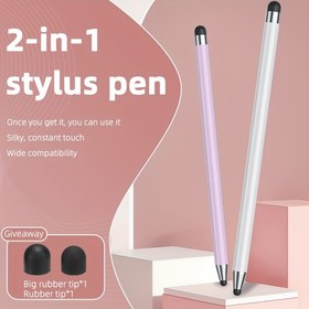 Resim 2'si 1 Arada Çift Amaçlı Mobil Telefon Tahta Okuyucu, Evrensel Dokunmatik Kalemi, Kapasitif Kalemi, Çizim Kalemi, iPhone, iPad, Samsung, Google ISO, Bir Tablet Makinesi ve Diğer Akıllı Cihazlar İçin Uygun 