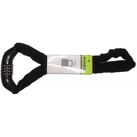 Resim ZOZO 4x90CM 4 lü Şifreli Zincir Kilit YÜKSEK GÜÇLÜ BİSİKLET KİLİDİ Siyah 