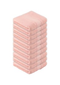 Resim Özdilek Colourist 50x90 Cm El-yüz Havlusu 10'lu Açık Mercan Çok Renkli 