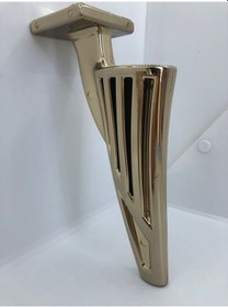 Resim Plastik,21cm Metal Görünümlü Gold Kaplamalı Mobilya Ayağı 4 Adt 