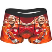 Resim 1 adet Galatasaray Futbol Oyuncusu Boksör Külot Erkekler için - Siyah ve Kırmızı İç Çamaşırı Oyuncu Numarası 6 ve İsmi "Riyad" Tasarımı, Nefes Alabilir ve Rahat, Spor Hayranları İçin Mükemmel, Spor Hayranı Giyim | Dinamik Oyuncu Tasarımı | Rahat Uygunluk 