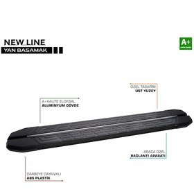 Resim Citroen C4 Cactus Newline Siyah Yan Basamak 183 Cm 2014-2018 