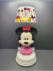 Resim doğan hediyelik 3 Kademeli Led Işıklı Şarjlı Çocuk Masa Gece Lambası Abajür - Kuromi Hello Kitty Mickey Mouse 