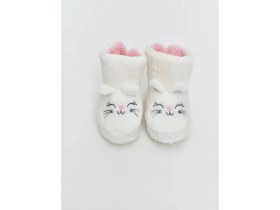 Resim Lcw Steps Hayvan Nakışlı Kız Bebek Ev Botu Panduf (W5) 