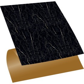 Resim Tink Kendinden Yapışkanlı Siyah Mermer Desenli Pvc Karo 30X30 cm (56 Adet) 5m2 