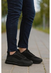 Resim Erkek Comfort Sneaker Spor Ayakkabı Siyah 