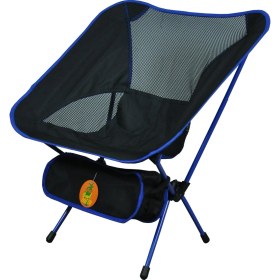 Resim Pratik Hafif Kamp Plaj ve Balıkçı Sandalyesi Mavi Çizgili BQ110 