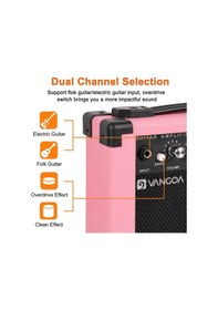 Resim Vangoa Ga10pk 10 Wat Elektro Gitar Amfisi Pembe 