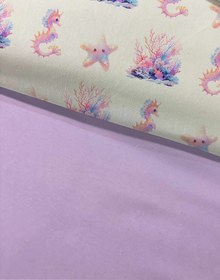 Resim Evmila Deniz Kızı Desenli Nevresim Takımı - 160x220cm Nevresim +50x70cm Yastık Kılıfı+100x200cm Çarşaf 