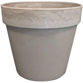 Resim Nayla Gri Plastik Saksı 25x23cm 