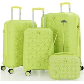 Resim Mçs Polipropilen 4lü Valiz Seti V376 S23sy1000054-set 00194 Açık Sarı 
