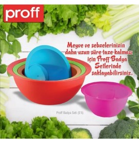 Resim Proff Badya Yuvarlak 5'li Set Shrinkli 