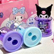 Resim Sanrio Çift Delikli Silikon Kalemtraş, 4 Renk Seçeneği, Dayanıklı Plastik, Pil Gerektirmez, Sanrio Hayranları İçin Doğum Günü, Noel ve Cadılar Bayramı Hediyesi 