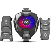 Resim DEANB DL-5 Tablet Telefon Soğutucu Sessiz 7500rpm Lcd Gösterge RGB Işık Radyatör 2,2/12,9inch 