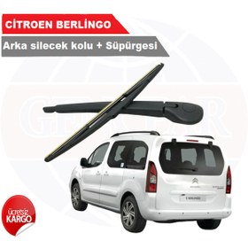 Resim Citroen Berlingo Arka Silecek Kolu + Silecek Süpürgesi 