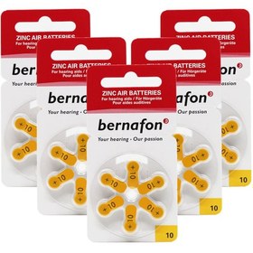 Resim Bernafon 10 Numara İşitme Cihazı Pili 6 x 5'li 