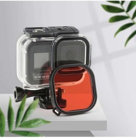 Resim Gopro Hero 8 Uyumlu Su Altı Dalış Filtresi-mor 