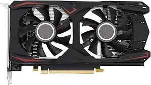 Resim 550TI Grafik Kartı, 6GB GDDR5 192bit PC Oyun Video Kartı, 2 Soğutma Fanı, PCI Express 1.1 Yuvası, VGA DVI HDMI çıkışı, 4K 60Hz'e Kadar Destekler 